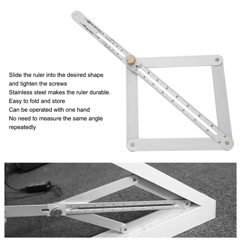 0-170° Measuring Range Corner Angle Finder Goniometer Ruler  For Woodworking and Construction