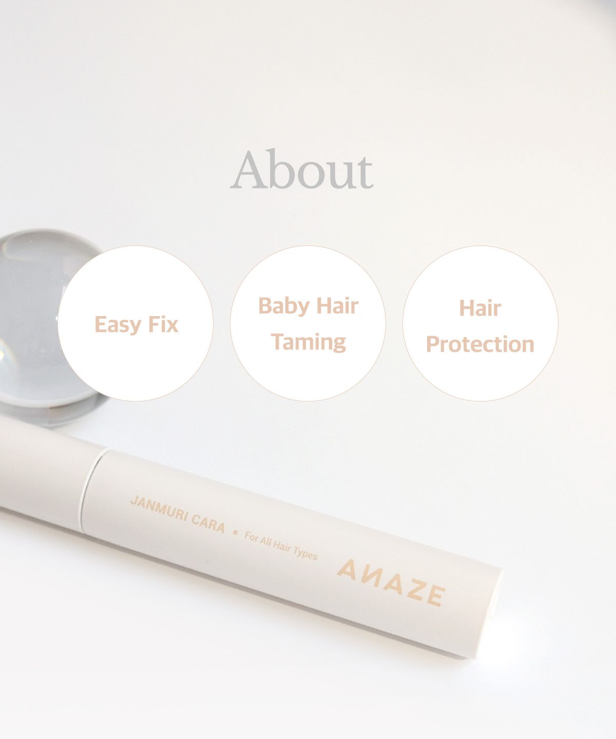 

ANAZE Фиксирующий гель для детских волос 8 мл – Прозрачная жидкость для фиксации непослушных детских волосков и пушистости