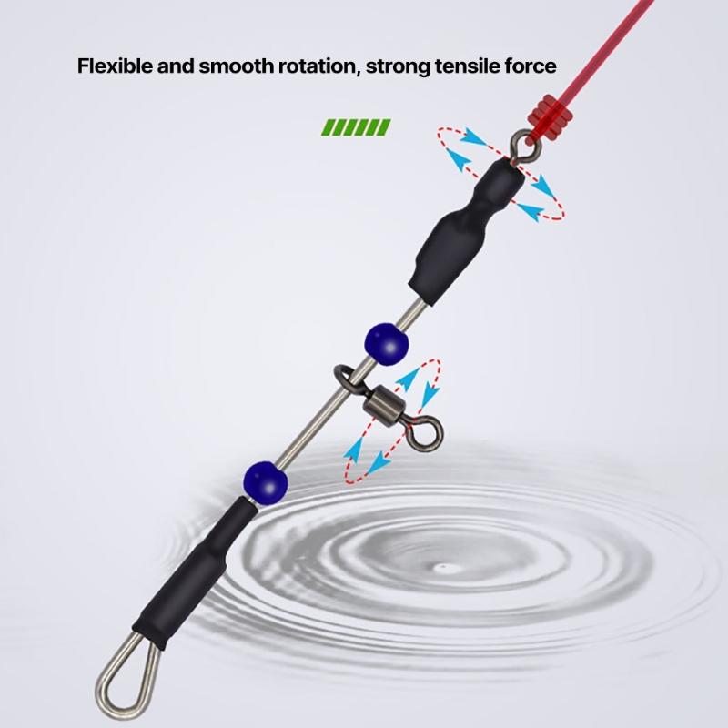 5Pcs Bearing Swivel Fishing Connector Fast Hook Fishing Accessories Easy to Use