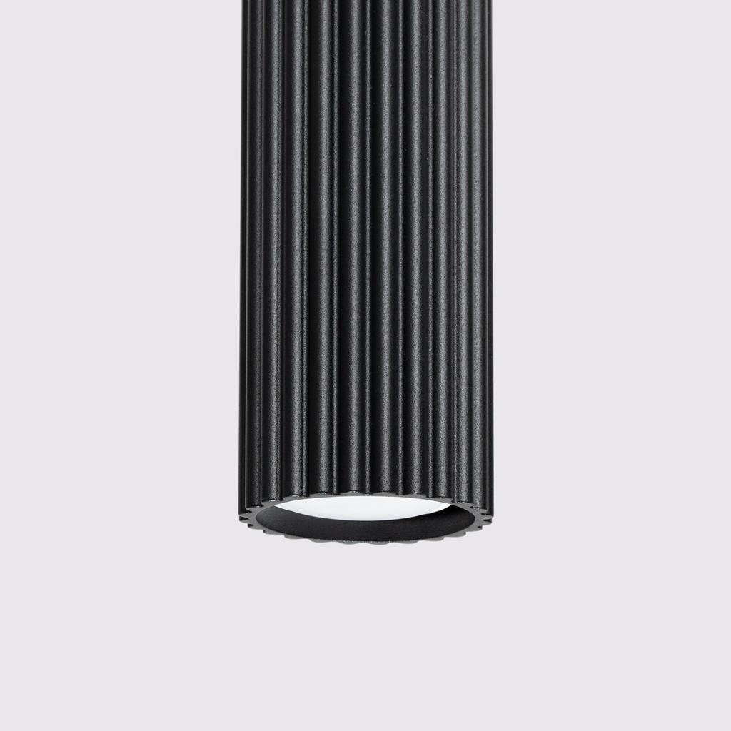 Lampa Wisząca Karbon 1 Gu10 Czarny Alu Sollux Sl.1573