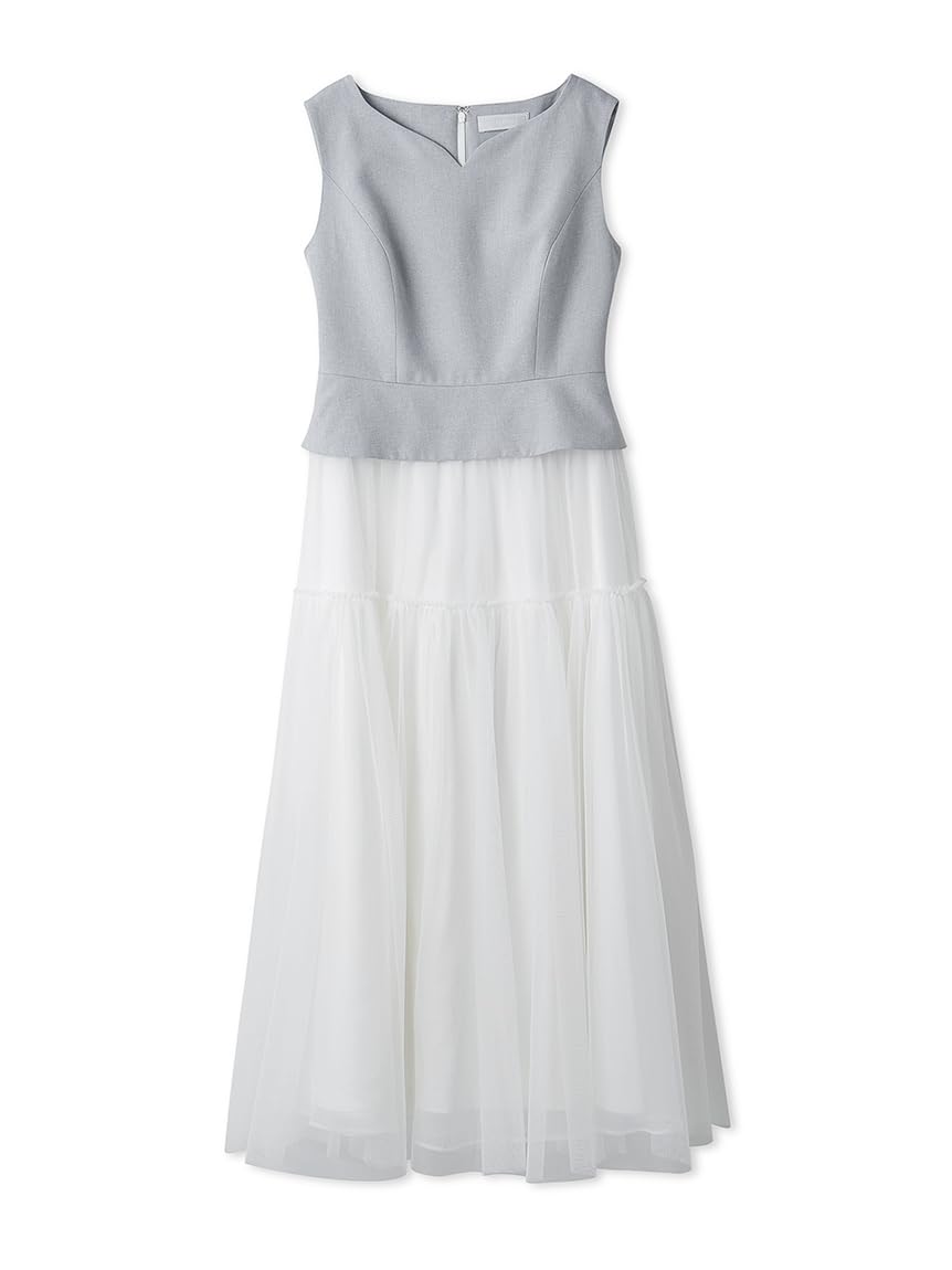 

Платье из тюля с вырезом в форме сердца Celford CWFO252302 LGRY Женское