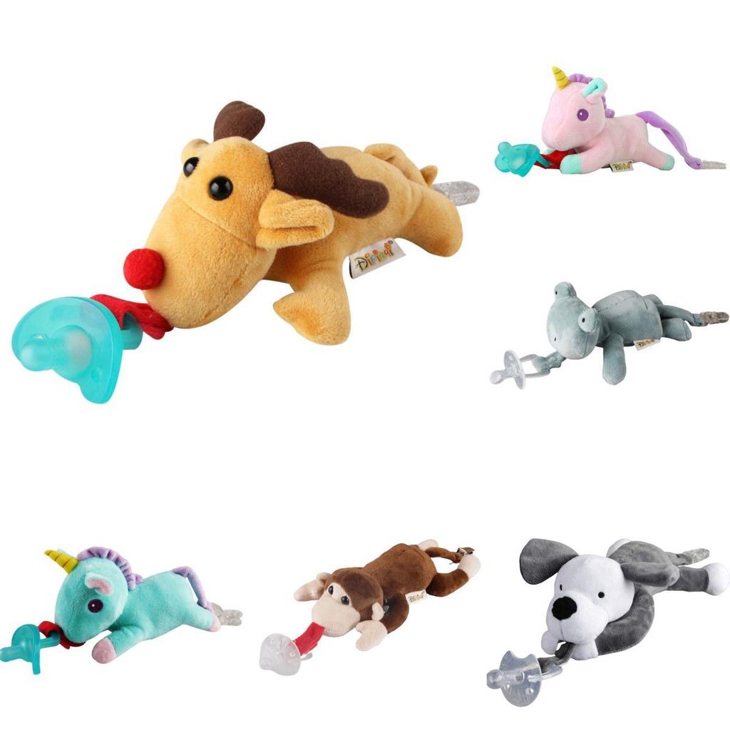 Soft And Soothing Baby Unicorn Pacifier Toy With Removable Clip