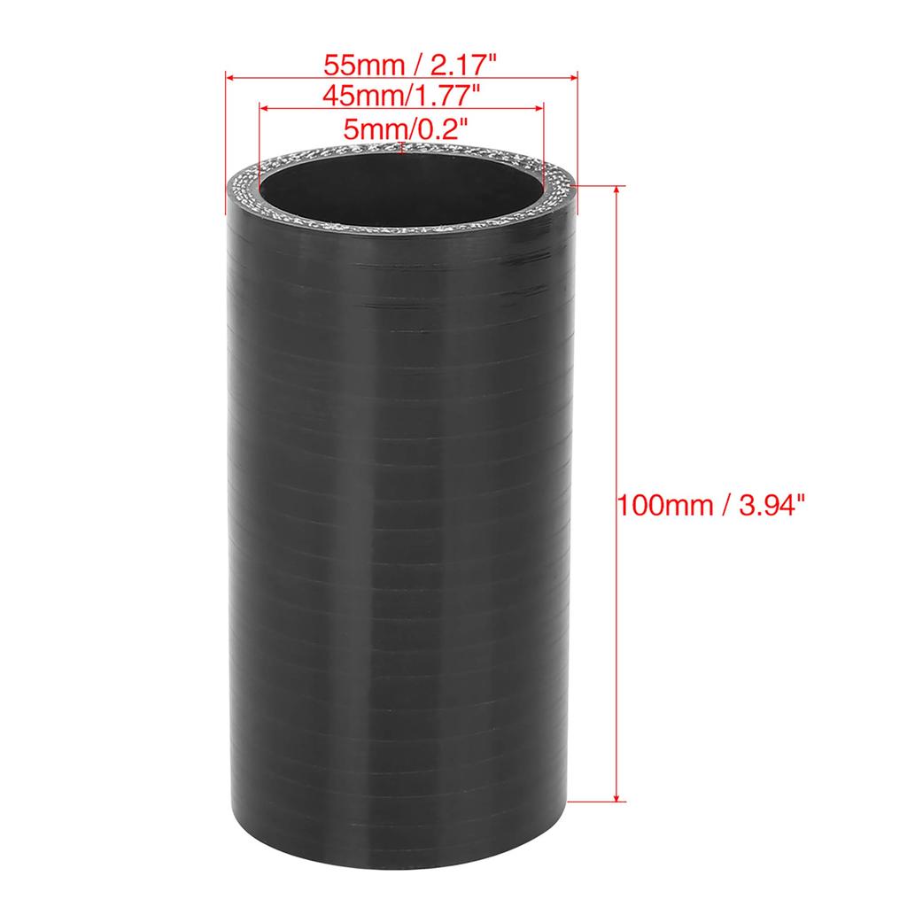 uxcell Silicone Hose Silicone Pipe Radiator Hose Inner Diameter 1.8 inches (45 mm) Length