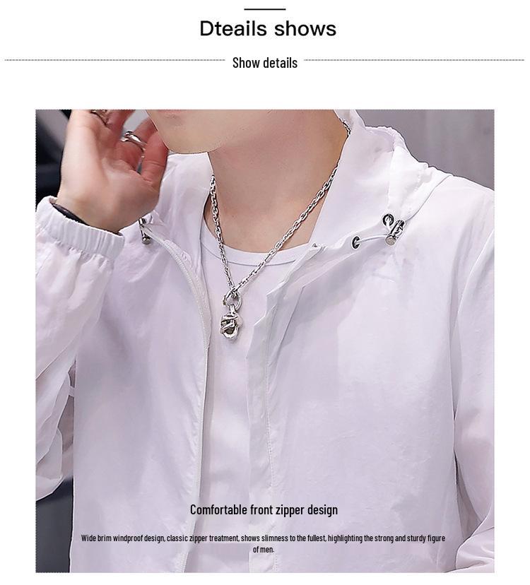 2020 Herren Leichter Anti-UV Sonnenschutz Windbreaker - Atmungsaktive Sonnenschutzjacke für Sport.