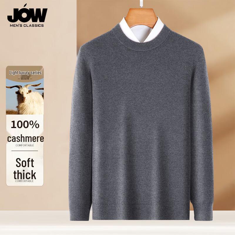 JOW Men s 100% Cashmere Classic Crew Neck Sweater 3XL (56)