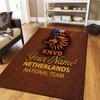 Knvb Wappen Benutzerdefinierter Name Teppich Teppich für Wohnzimmer Schlafzimmer Zuhause Sofa Dekoration Kinder Spielen Rutschfeste Fußmatte