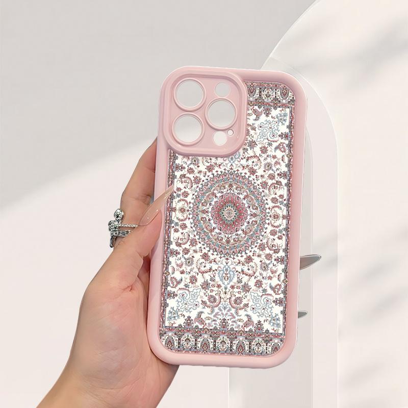 Retro design phone case suitable for iPhone 17 16 15 14 13 12 11 Pro/Max/Plus anti drop and shockproof back cover