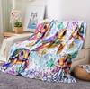 Digital Printed Flannel Blanket Cute Turtle Splicing Soft and Warm Blanket Novelty Gift Family and Friends A Versatile Blanket