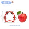 1PC Plastic Percussion Tambourine for Adults Hand Tambourine Musical Instrument Musical Rhythm  Instrument for Christmas Party