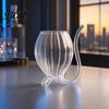 Long Mouth Wine Glass Vampire Shape Glasses, Transparent Cocktail with Drinking Tube, Novelty Smooth Taste Cup for Wine, Champagne, Juice, Home, Bar,