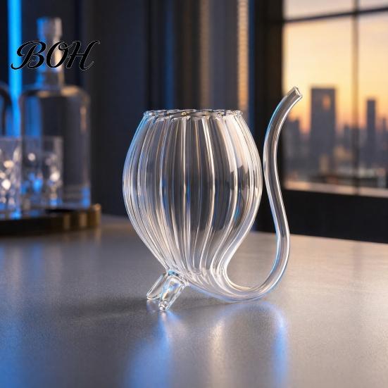 Long Mouth Wine Glass Vampire Shape Glasses, Transparent Cocktail with Drinking Tube, Novelty Smooth Taste Cup for Wine, Champagne, Juice, Home, Bar,