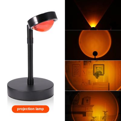 Atmosphere Led Night Light Rainbow Sunset Projector Lamp For Home Coffe Shop Background Wall Decoration USB Operate Table Lamp