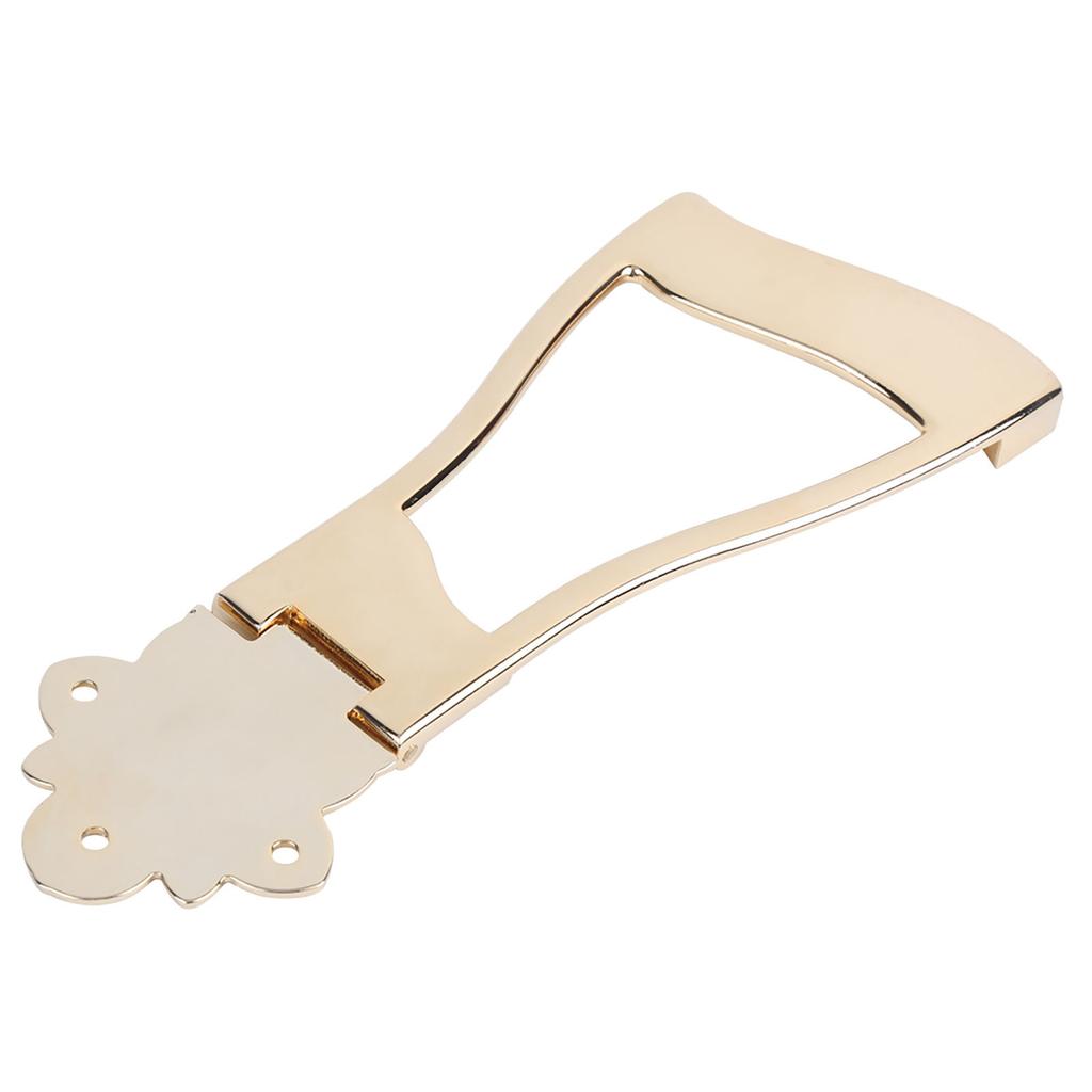 Goldener Steg-Saitenhalter für Hollow Jazz Archtop Gitarre Musikinstrument Zubehör