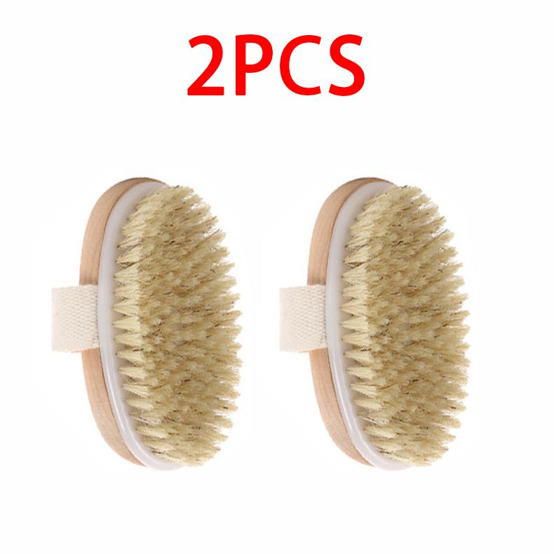 Shower Brush for The Back Handheld Dry Brushing Body Exfoliating Brush Bathroom Cellulite Back Bath Massage Brush