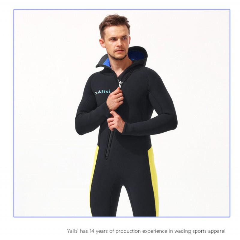 Diving Wetsuit Men 3/5/7mm Neoprene Hooded Surfing Snorkeling Warm Full Suit