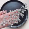 Europe and America Cross Border for Bride Wedding Accessories Plum Blossom Drill Chain Barrettes Combination Hair