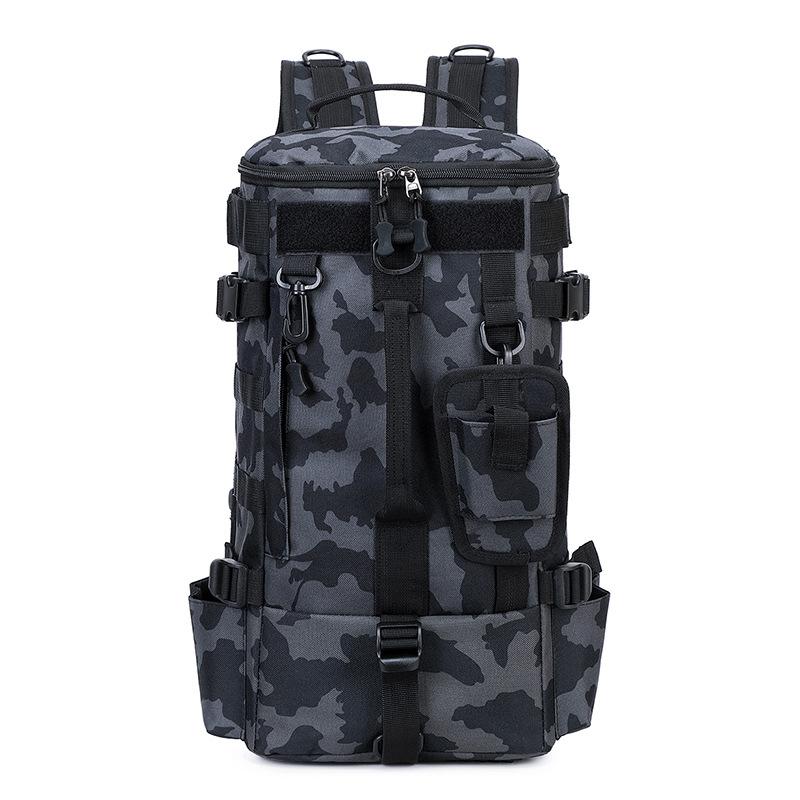 Multifunctional Tactical Fishing Tackle Bag With Rod Holders Fish Equipment Storage Camping Outdoor Large Capacity Backpack