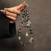 Luxury High-End Crystal Phone Chain Heart Pendant Wristlet Phone Case Bag Accessory Strap Keychain Fashion 1