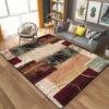 1Pcs Anti Fatigue Kitchen Rugs,Vintage GeometricPrint Waterproof Non-Slip Thick Cushioned Kitchen Mat Heavy Duty Comfort Standing Mat for Kitchen