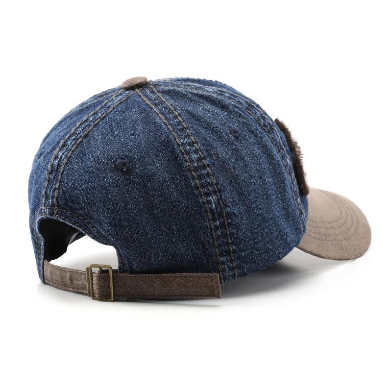 Retro Letter Baseball Cap Hip Hop Peaked Caps Outdoor Sunshade Visors Fashion Cowboy Duck Tongue Hats Color Block Duckbill Hats