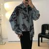 Trendy Men's Hong Kong Style Floral Long-Sleeve Shirt - Autumn Edition