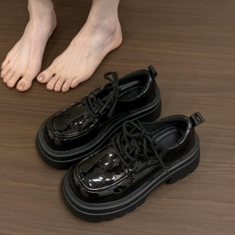 

Модные балетки Женские туфли-лоферы на платформе Осенняя мода Новые кроссовки 2025 Модная обувь на шнуровке Дизайнерские элегантные Zapatillas De Mujer 40