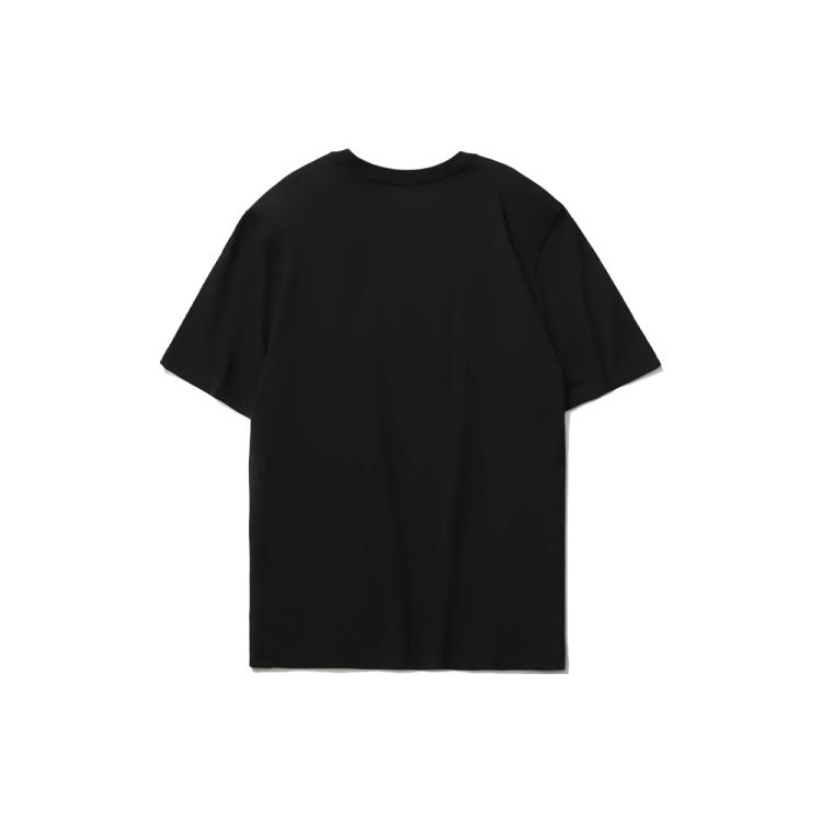 Li Ning BADFIVE T Shirts Men's Black Crew Neck Moderate Straight Fit AHSR133-7