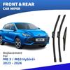 LHD Front Rear Windshield Wiper Blades For MG 3 Hybrid+ 3rd 2024 2025 Windscreen Essuie Glace Limpiaparab Brushes Accessories