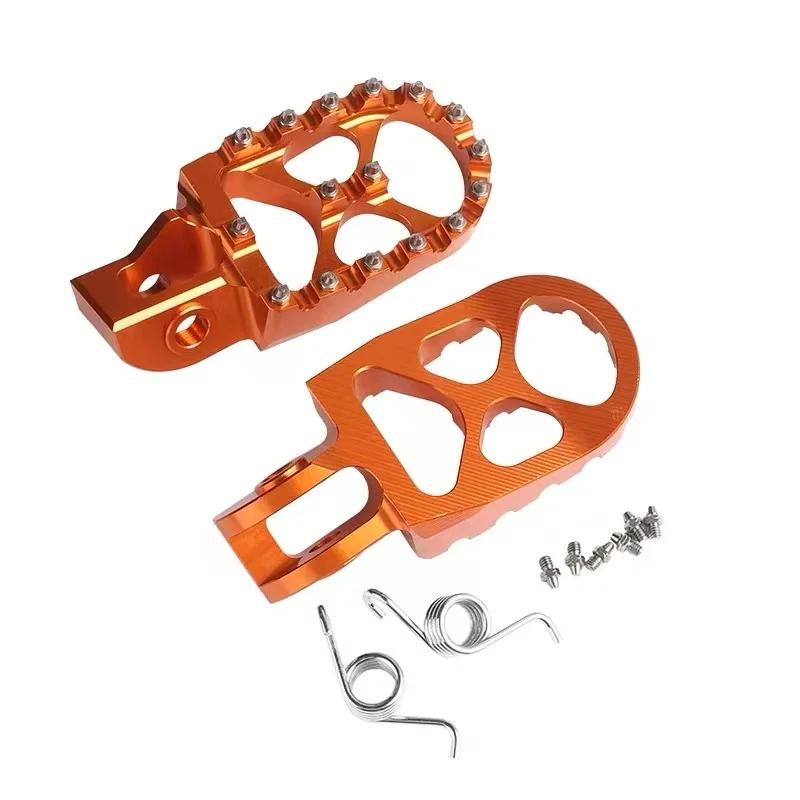 Motorcycle Stainless Steel CNC Enlarged Foot Pegs for KTM EXC XC SXF SX XCW 2017-2022 for Husqvarna for GASGAS Motocross Bikes