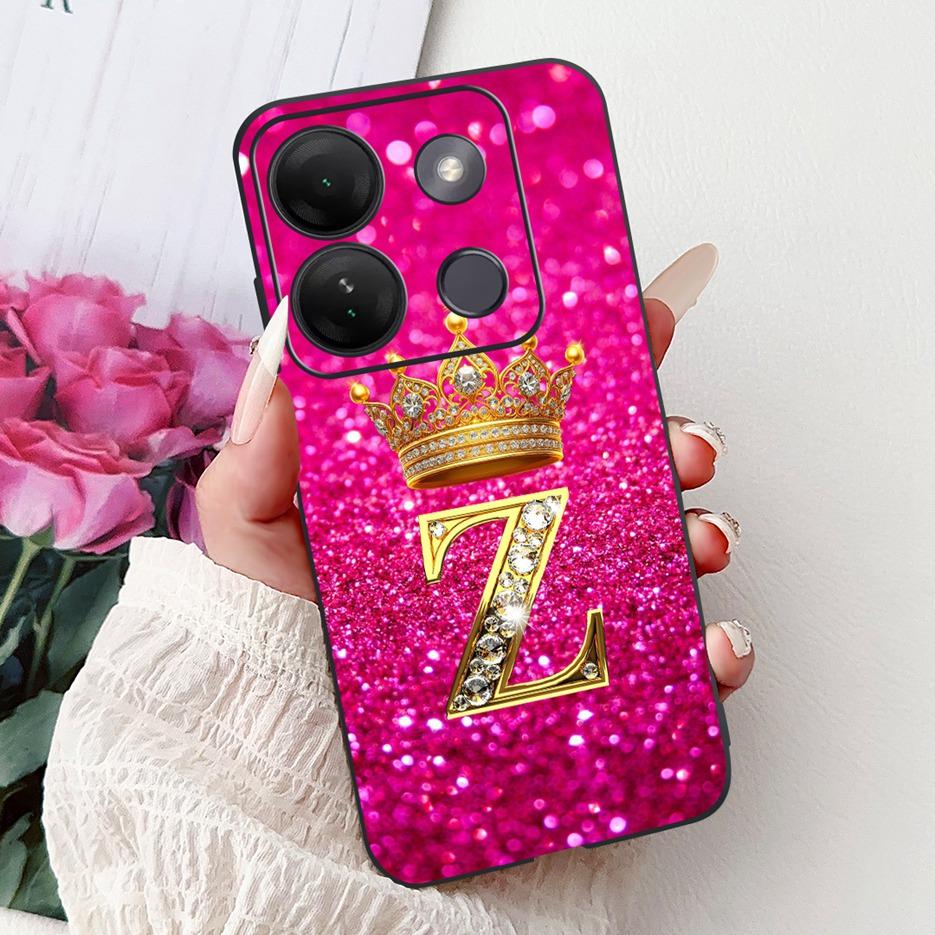 For Infinix Smart 7 HD Case X6516 Luxury Letters Cover Soft Silicone Phone Case For Infinix Smart 7 Plus Smart7 X6515 X6517 Bags