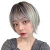 AQUADOLL Wolf Short Full Wig, High Tone Ash Blonde, Red and Blue, One Size Fits All, NC1-Z. White Blonde Ash Pudding, wg344NC1-Z