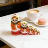 Traditional Russian Matryoshka Doll 5Piece/Set Wooden Stacking Nesting Doll Toy For Children Home Decors Souvenir Gift