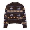 Panda Jacquard Sweater  Brown 
