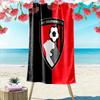 Bold Striped Football Passion Print Beach Towel, Quick Drying, Suitable for Travel, Outdoor Sports, Jogging, the Beach and Swimming, Gift