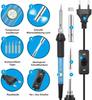 60W Electric Soldering Iron Gun Stand Tool Tweezers Kit Solder Welding Pen Welder