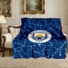 Manchester United Manchester City Pattern Blanket, Cozy Blanket for All-Season Comfort on Sofas, Beds, Office, Car, Camping and Travel