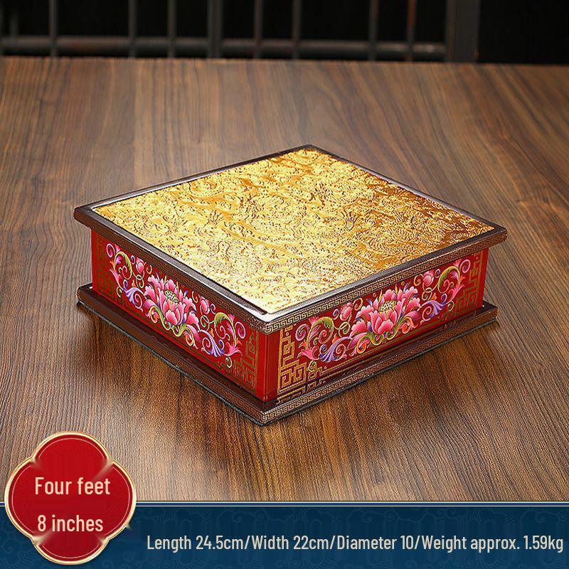 Guan Yin & Guan Gong Elevated Worship Stand for Buddhas & Gods Display