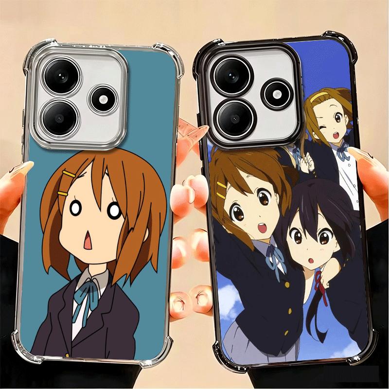K on! Hirasawa Yui Anime Soft Phone Case For Xiaomi Poco X7 X8 Pro Max X6 X5 X3 F8 Ultra F7 M8 M7 M5S Redmi 15C 15A 15 14C 13C 1