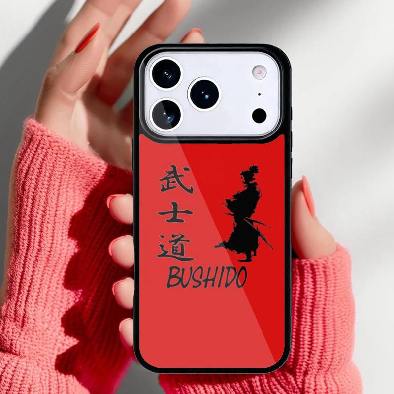 Bushido and Japanese Sun Phone Case for iPhone 17 16 15 14 13 Pro Max Back Cover for 12 11 Pro Coque