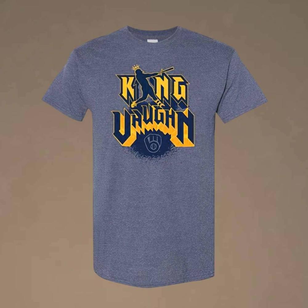 NEW!!! 2025 Milwaukeeee Brewers Andrew Vaughn King T-Shirt Unisex T-Shirt XXL