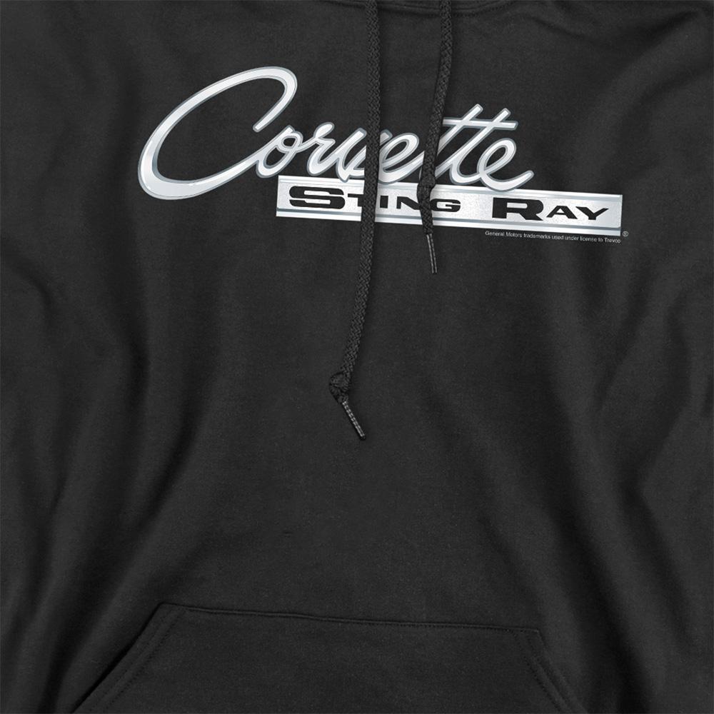 Chevrolet Unisex Adult Chrome Stingray Logo Hoodie