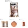 Elegant Rose Gold Stamping Party Tableware Supply Decor For Wedding And Birthday Celebrations