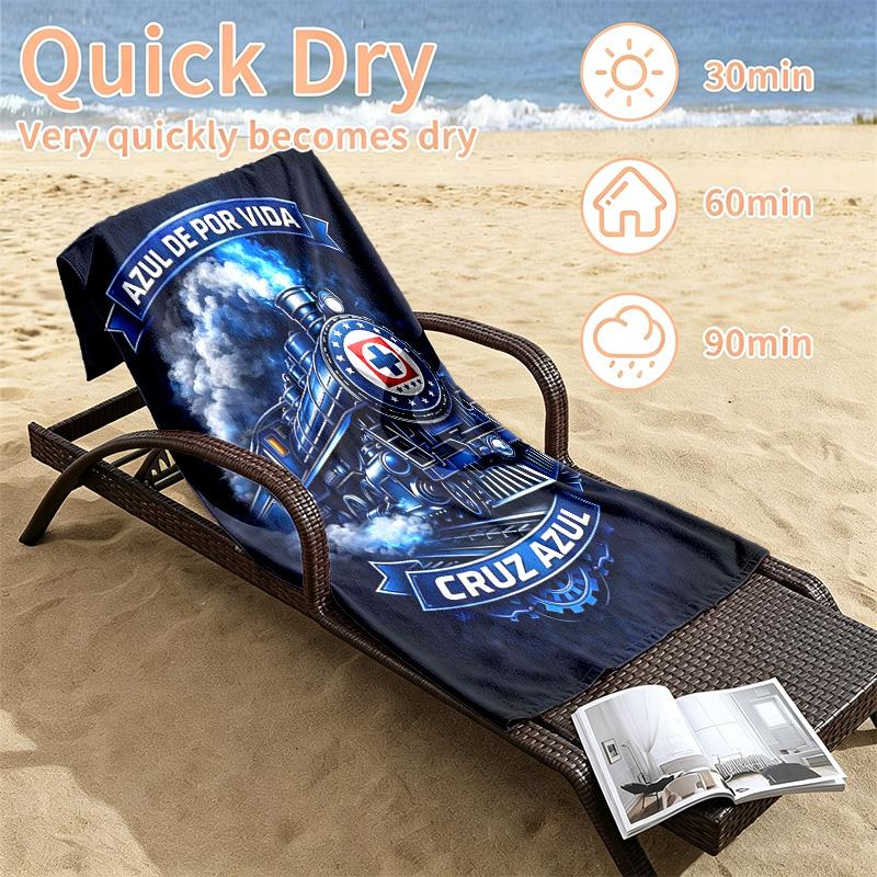 CruzAzul Beach towels also serve as bath towels summer essential a musthave for the outdoors the beach and the pool