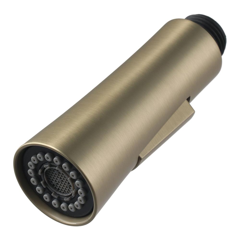 Gebürstetes Gold Küchenarmatur Sprühkopf 1,8 GPM Ersatzkopf Ausziehbarer Sprühkopf Säule Küche