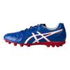 Serie Ds Puntera Redonda Cordones Ag (Tacos cortos de goma) Zapatos de Fútbol de Cuero Sintético Césped Artificial Hombre Zapatos de Fútbol Azul Rojo 1103A032-401