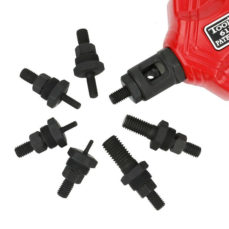 Manual Rivet Nut Gun with Double and Single Handle, Lever Gun Head with Screws M3-M12