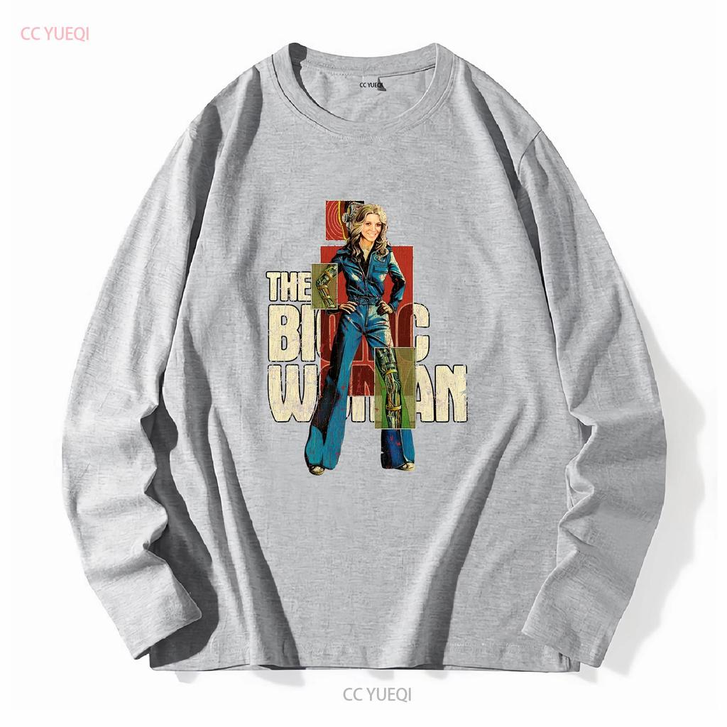 Movie Design T Shirt Jaime Sommers The Bionic Woman Steve Austin Lee Majors vintage Washed Versatile homme graphic Stylish