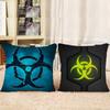 LOGO B-BIOHAZARD Pillow Gift Home Office Decoration Bedroom Sofa Car Cushion Cover Case 45x45