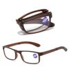 TR90 High Definition Resin Presbyopic Glasses Portable Folding Square Frame Anti-blue Reading Glasses Fashion Far Sight Glasses