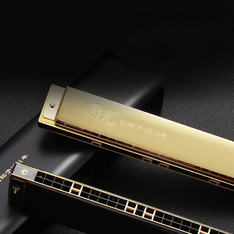 Harmonica 24-hole Polyphonic C Key Beginner Student Children Men and Women Self-taught Introductory Harmonica Instrument